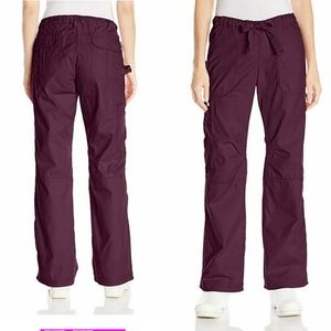 KOI Scrub Pants - Wine/Merlot Color
